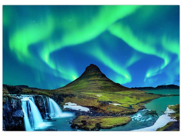Kép - Kirkjufell, Izland (70x50 cm)
