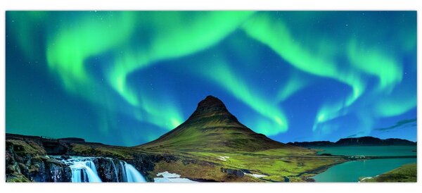 Kép - Kirkjufell, Izland (120x50 cm)