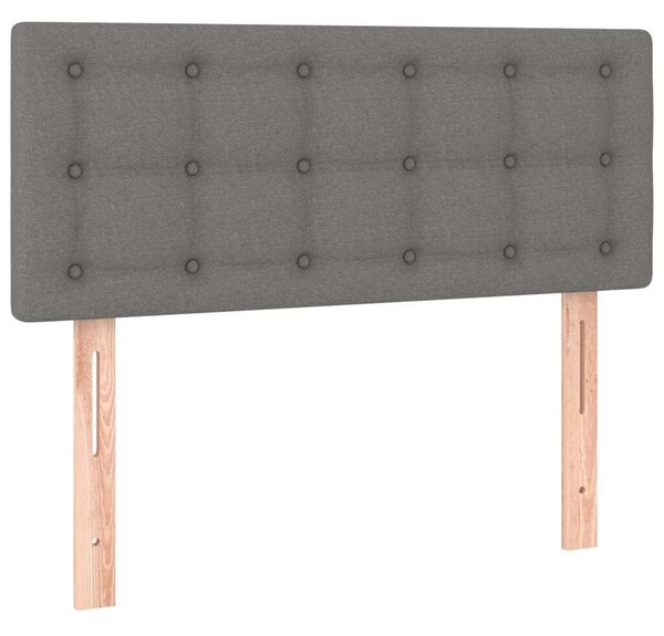 VidaXL Rugós Ágy - Sötétszürke Szövet - 80x200 cm
