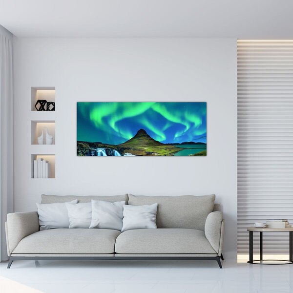 Kép - Kirkjufell, Izland (120x50 cm)