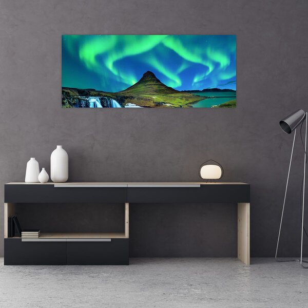 Kép - Kirkjufell, Izland (120x50 cm)