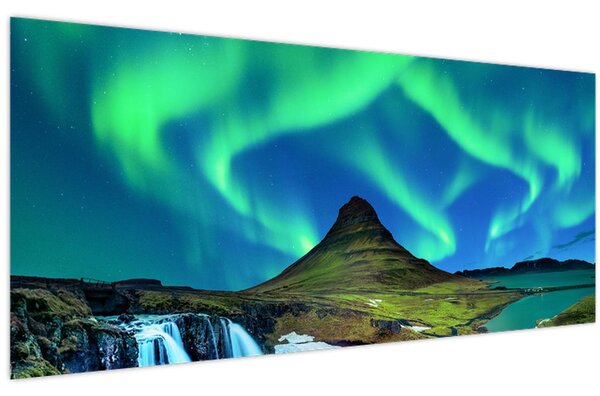 Kép - Kirkjufell, Izland (120x50 cm)