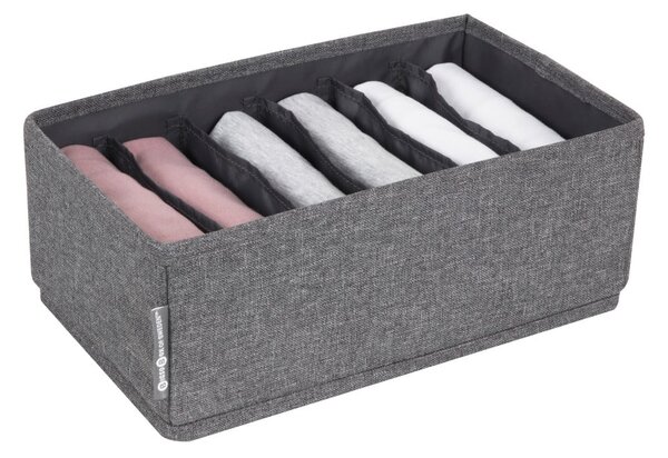 Drawer szürke rekeszes fiókrendszerező, 16,5 x 11 cm - Bigso Box of Sweden