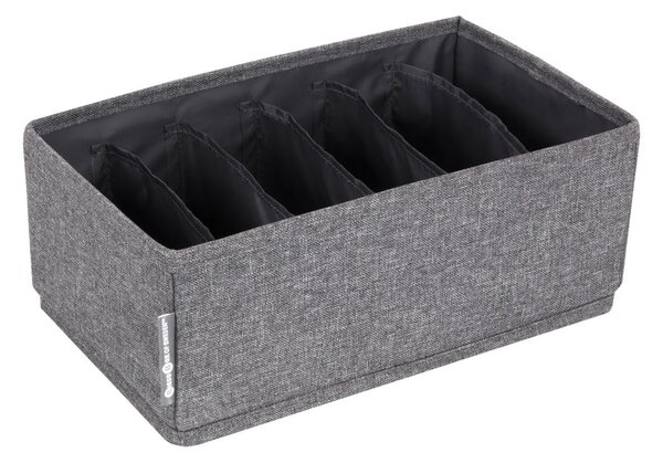 Drawer szürke rekeszes fiókrendszerező, 16,5 x 11 cm - Bigso Box of Sweden