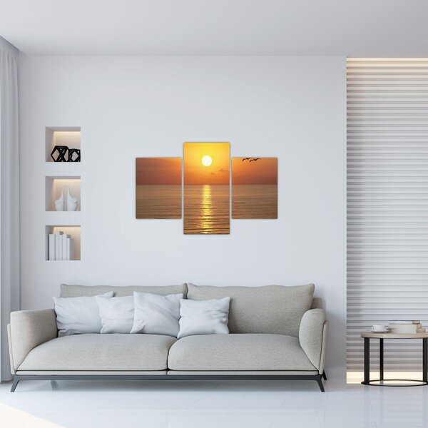 Kép - Naplemente az óceán felett (90x60 cm)