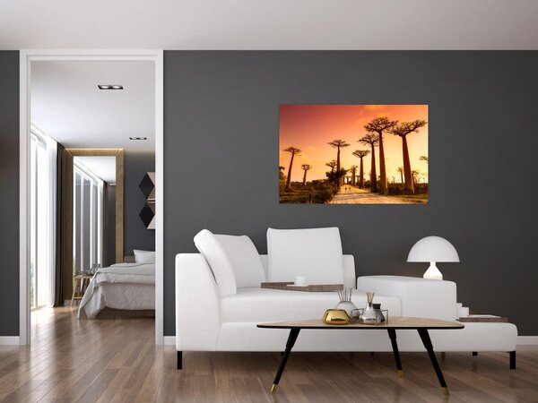 Kép - Naplemente a Baobab Alley-ben (90x60 cm)