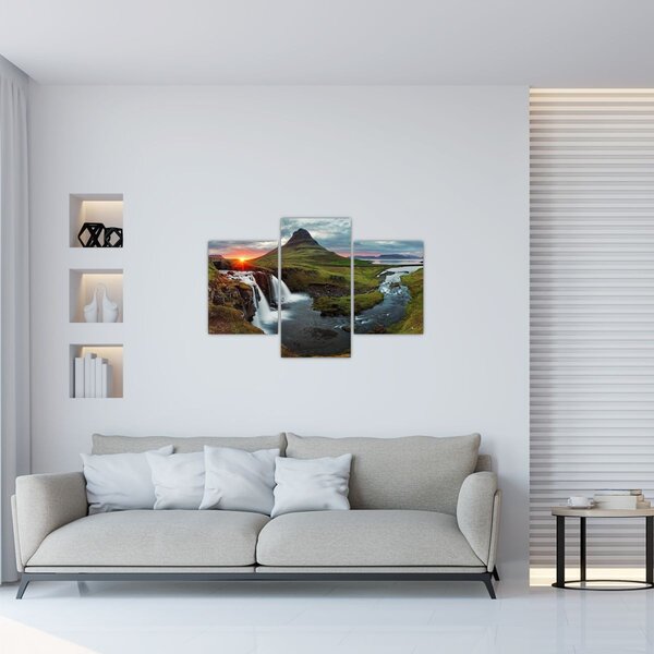 Kép - Kirkjufell naplementében (90x60 cm)