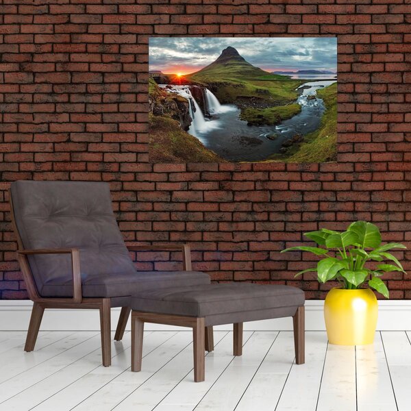 Kép - Kirkjufell naplementében (90x60 cm)