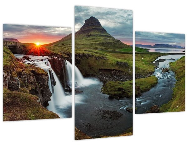 Kép - Kirkjufell naplementében (90x60 cm)