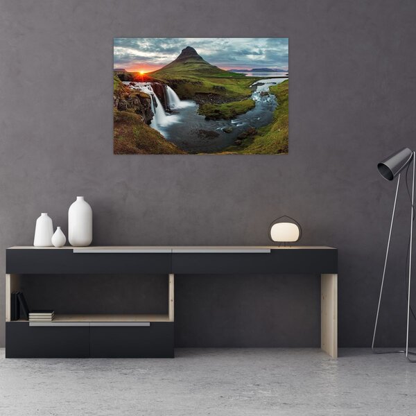 Kép - Kirkjufell naplementében (90x60 cm)
