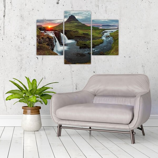 Kép - Kirkjufell naplementében (90x60 cm)