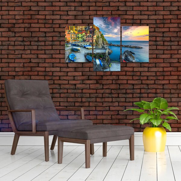 Kép - Mediterrán falu (90x60 cm)