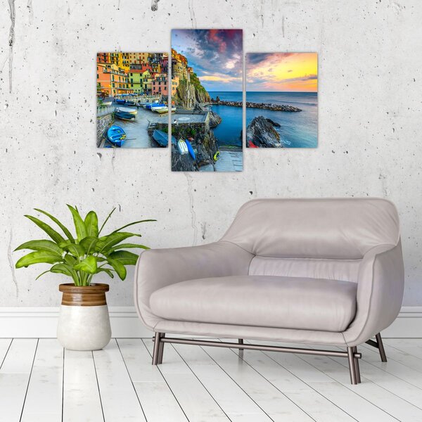 Kép - Mediterrán falu (90x60 cm)
