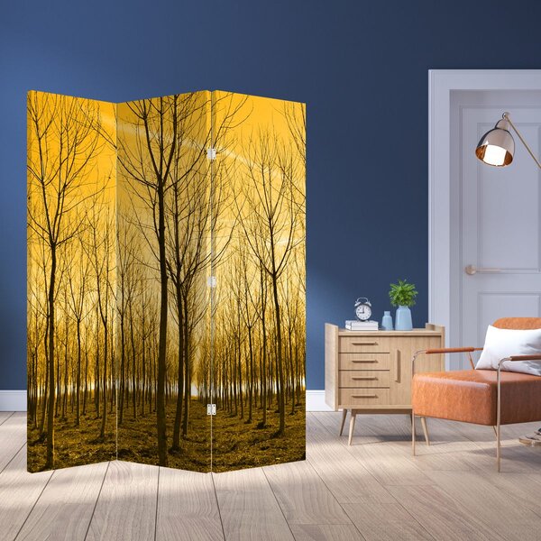 Paraván - Erdő naplementekor (126x170 cm)