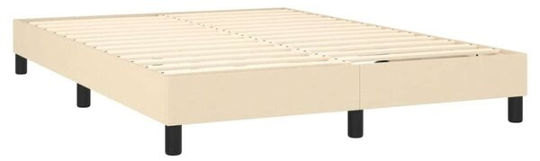 Elegáns Krémszínű Ágy - Zsebrugós Matraccal - 140x200 cm