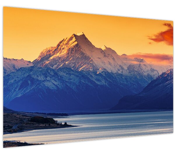 Kép - Pukaki-tó (90x60 cm)