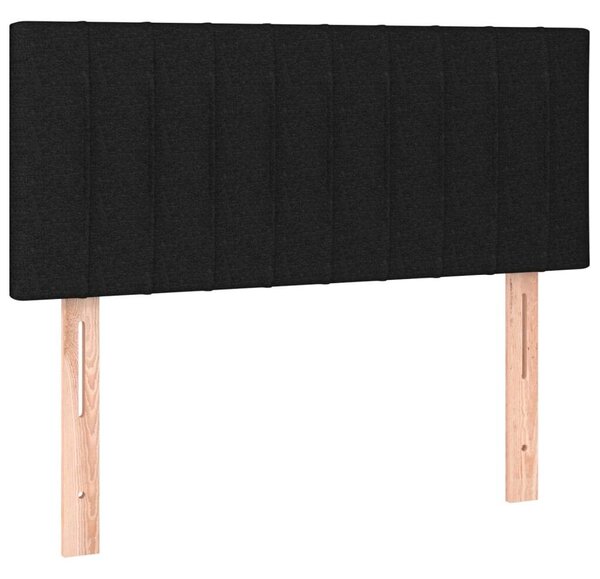 VidaXL Fekete Szövet Ágy Matraccal - 120x200 cm