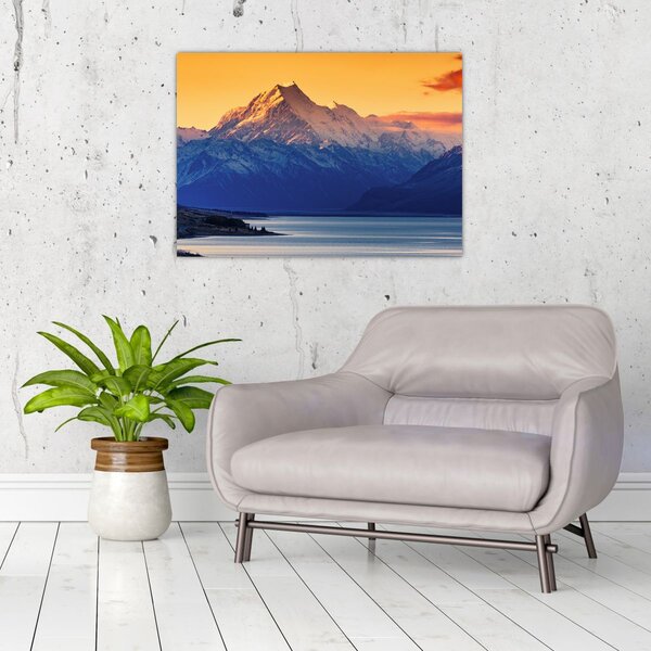 Kép - Pukaki-tó (70x50 cm)