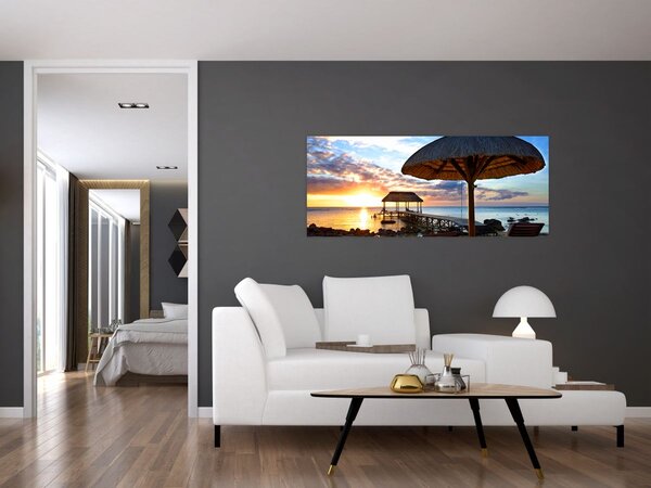 Kép - Naplemente Mauritiuson (120x50 cm)
