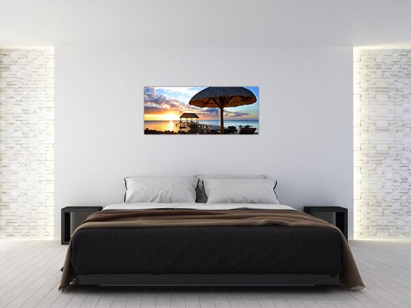 Kép - Naplemente Mauritiuson (120x50 cm)