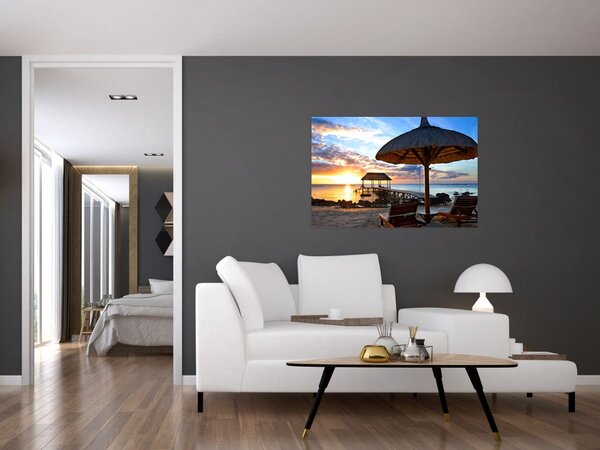 Kép - Naplemente Mauritiuson (90x60 cm)