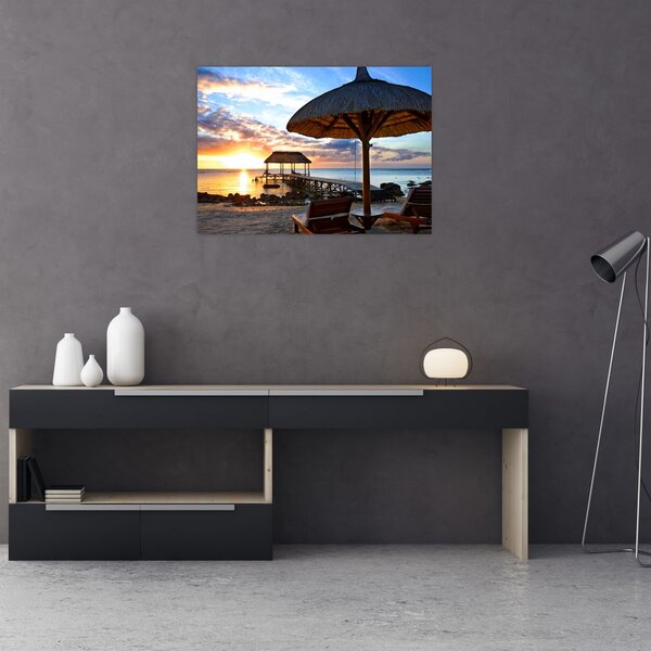 Kép - Naplemente Mauritiuson (70x50 cm)