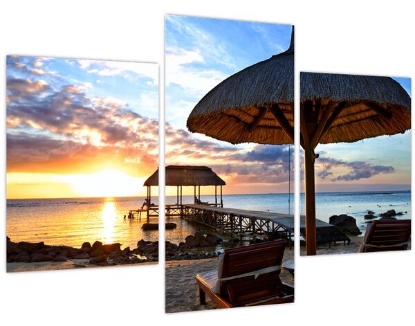 Kép - Naplemente Mauritiuson (90x60 cm)