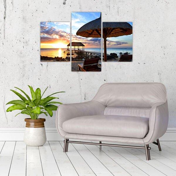 Kép - Naplemente Mauritiuson (90x60 cm)