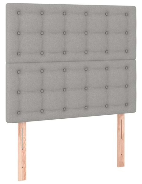 LED-es Ágy - Rugós - Szövet - 120x200 cm