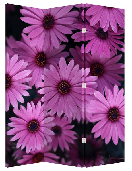Paraván - Rózsaszín virágok (126x170 cm)