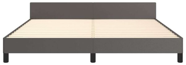 VIDAXL - Ágykeret - Műbőr - Fejtámlás - 160x200 cm