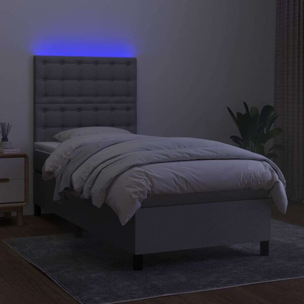 LED-es Ágy - Szövet - 100x200 cm