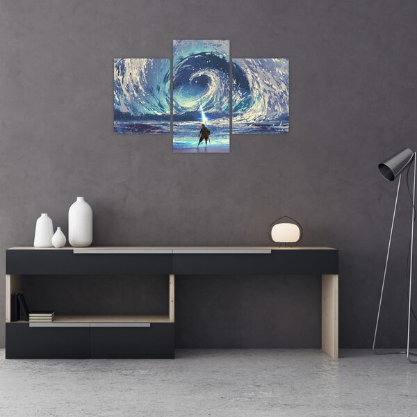 Kép - Illusztráció egy lándzsás fiúról (90x60 cm)