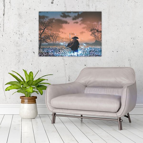 Kép - Egy harcos illusztrációja (70x50 cm)