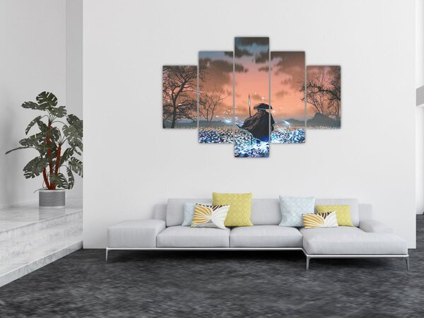 Kép - Egy harcos illusztrációja (150x105 cm)