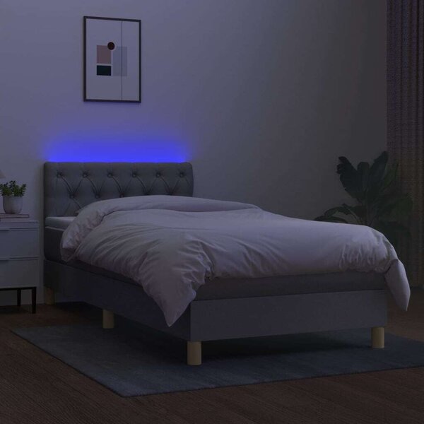Modern LED-es Ágy - 80x200 cm