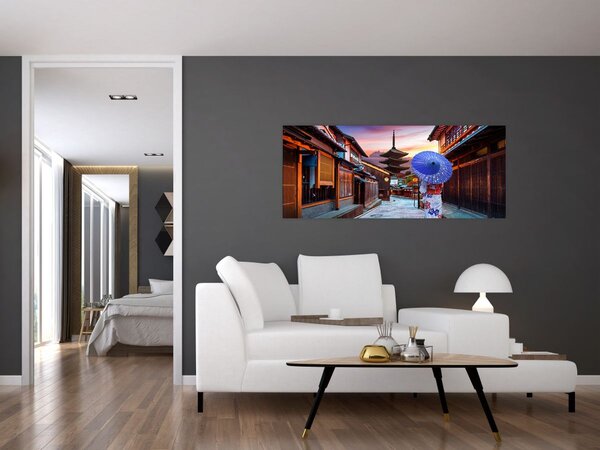 Kép - Ázsiai nő (120x50 cm)