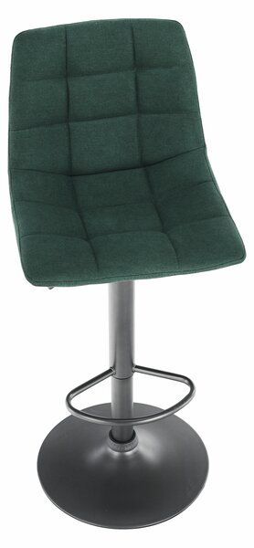 KONDELA Bárszék, zöld/fekete, LAHELA
