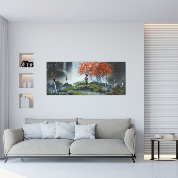 Kép - A kardok kertjének illusztrációja (120x50 cm)