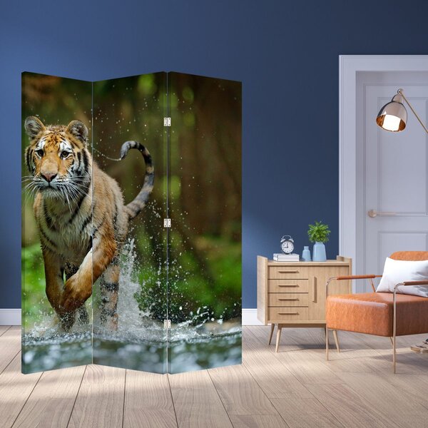 Paraván - Futó tigris (126x170 cm)