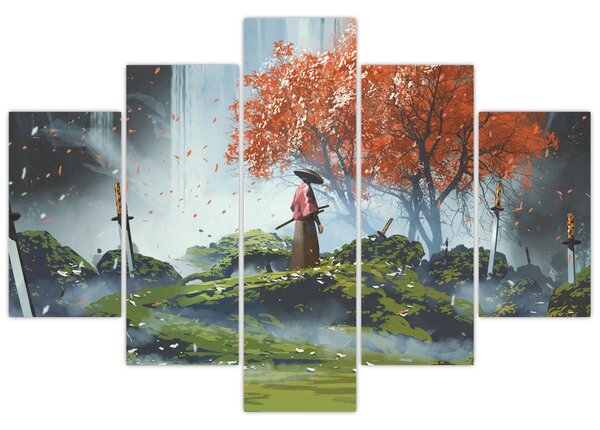 Kép - A kardok kertjének illusztrációja (150x105 cm)