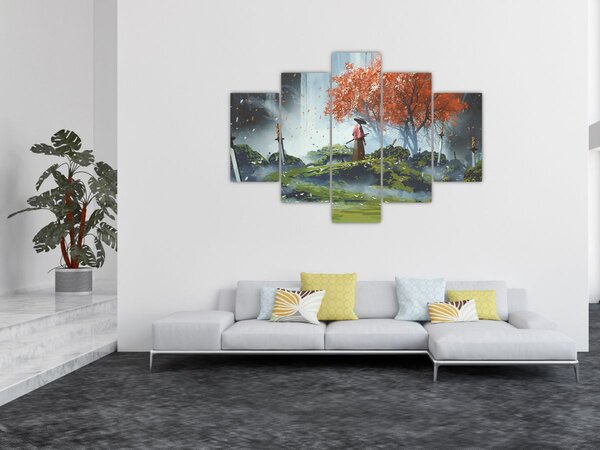 Kép - A kardok kertjének illusztrációja (150x105 cm)