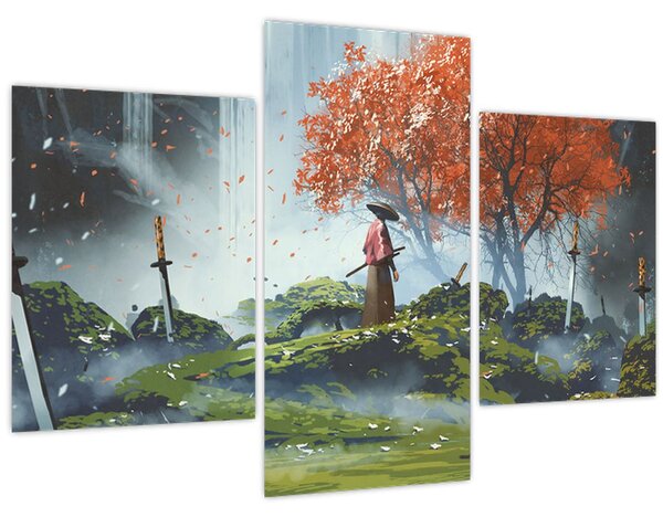 Kép - A kardok kertjének illusztrációja (90x60 cm)