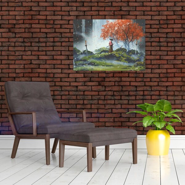 Kép - A kardok kertjének illusztrációja (70x50 cm)
