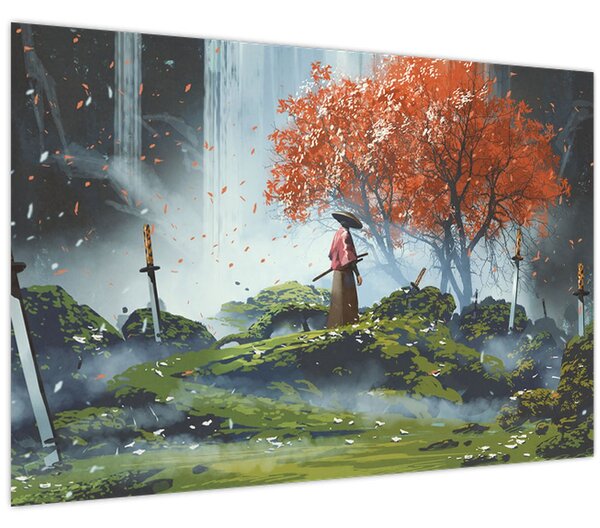 Kép - A kardok kertjének illusztrációja (90x60 cm)