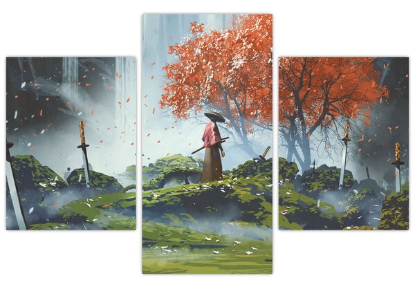 Kép - A kardok kertjének illusztrációja (90x60 cm)