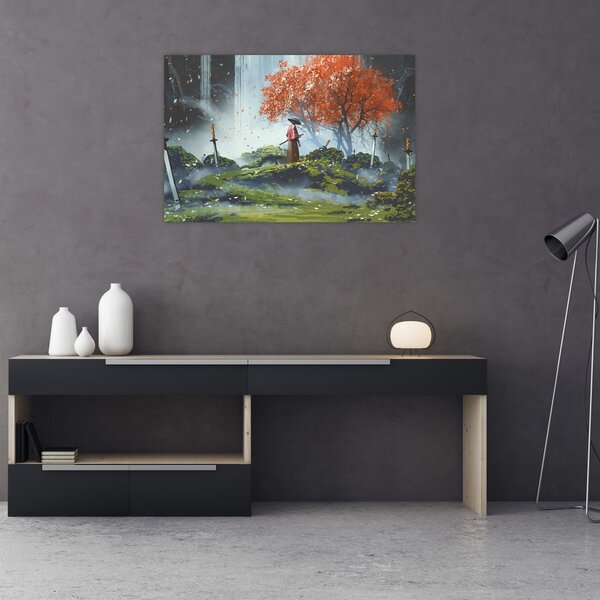 Kép - A kardok kertjének illusztrációja (90x60 cm)