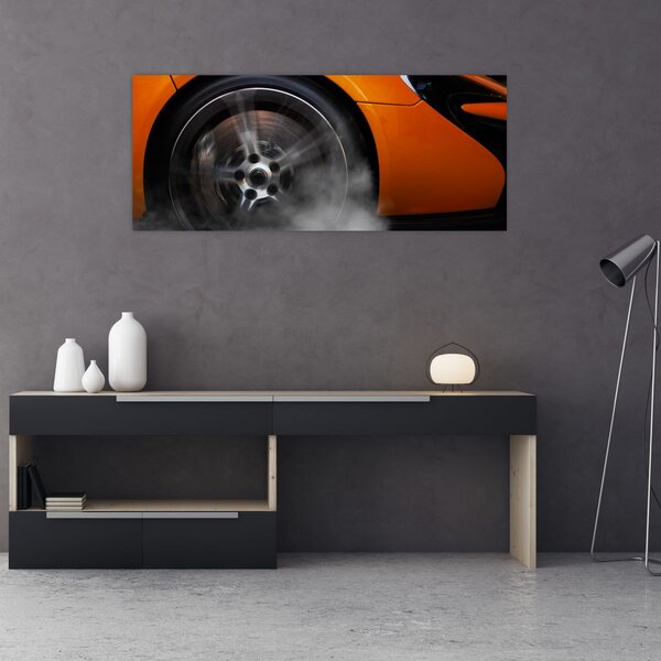 Kép - Narancssárga sportautó (120x50 cm)