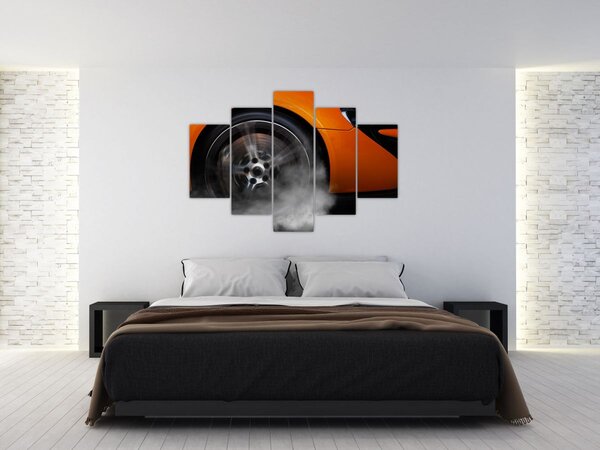 Kép - Narancssárga sportautó (150x105 cm)