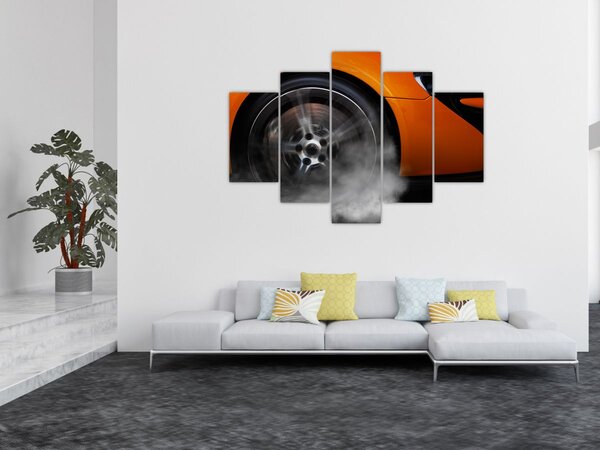 Kép - Narancssárga sportautó (150x105 cm)